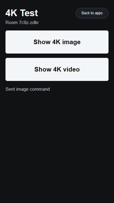 4K Test App screenshot