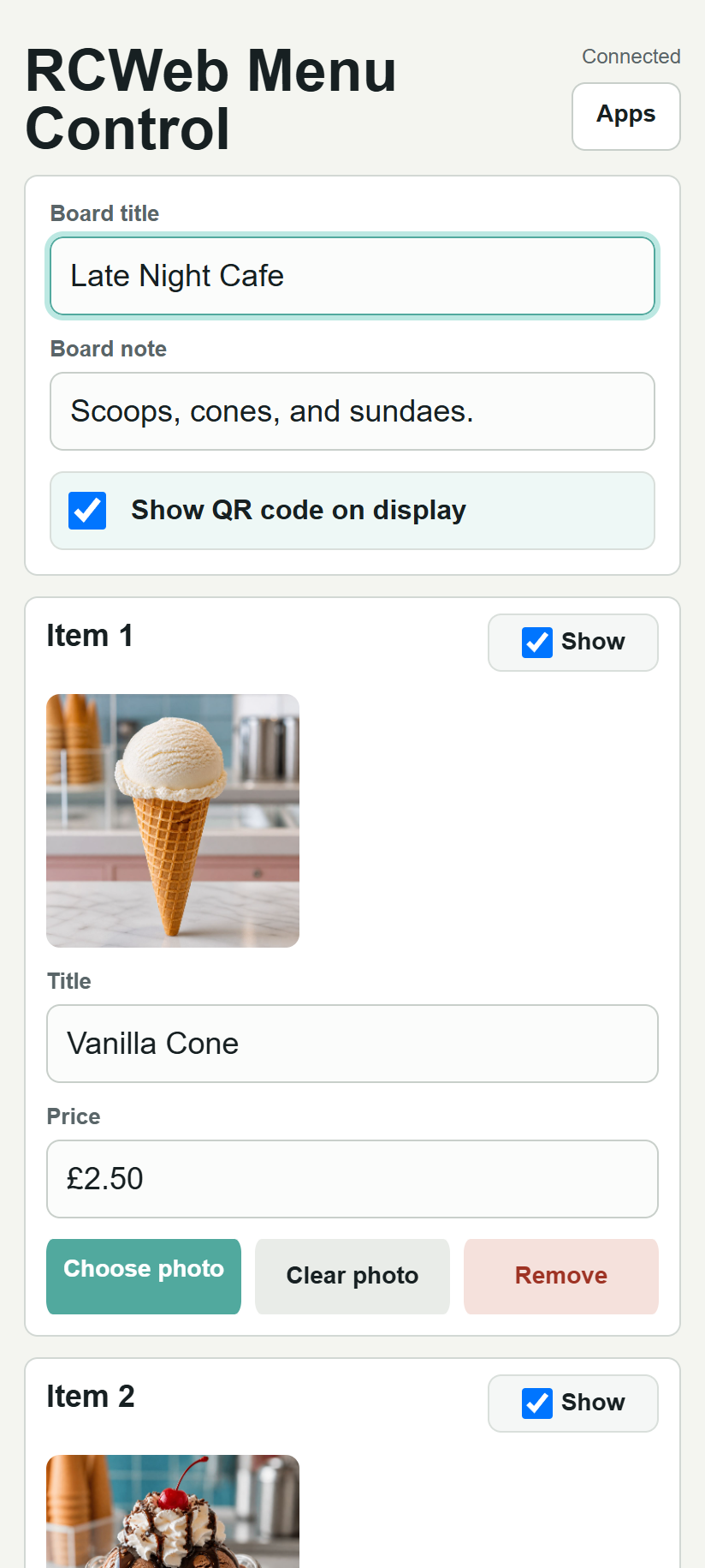 Customizing the board title
