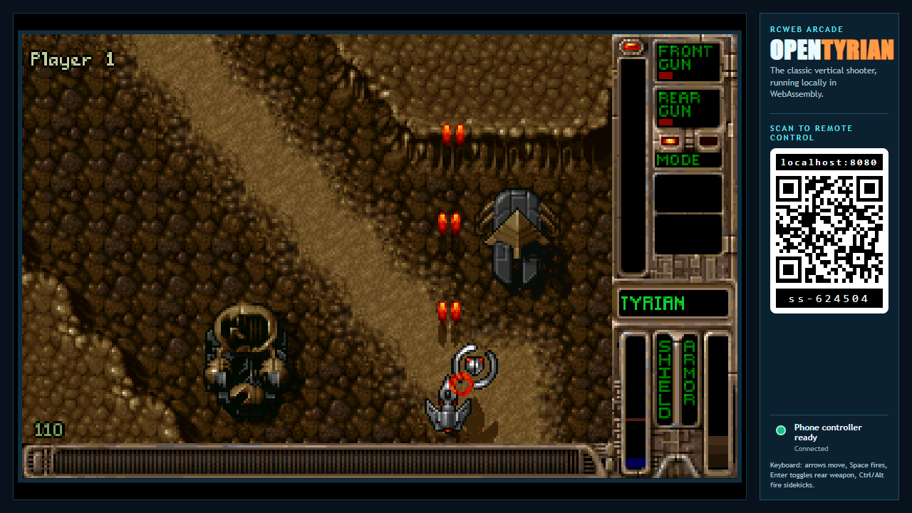 Later enemy formation and terrain in the Tyrian mission